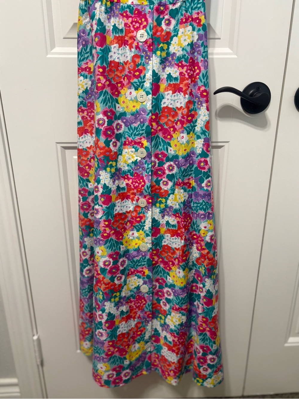 NWT Liz Claiborne Watercolor Feeling Floral Maxi Dress - Picture 5 of 7